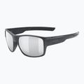 Occhiali da sole UVEX Esntl Urban nero opaco/argento specchiato
