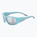 UVEX occhiali da sole per bambini Sportstyle 514 blu chiaro opaco/argento specchiato