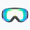 Occhiali da sci UVEX Downhill 2100 V nero opaco/verde specchio chiaro 2