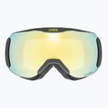 Occhiali da sci UVEX Downhill 2100 V nero lucido/argento specchiato chiaro 2