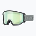 Maschera da sci UVEX Athletic CV black matt/mirror opal colorvision yellow