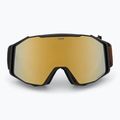 UVEX occhiali da sci Gravity FM nero opaco/specchio oro arancio chiaro 2