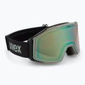 UVEX occhiali da sci Gravity FM verde acido opaco/specchio opale arancione chiaro