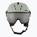 Casco da sci UVEX Instinct Visor verde ossido opaco/argento specchiato/fumo 2
