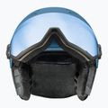 Casco da sci UVEX Wanted Visor blu pietra opaco/blu specchio/fumo 2