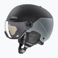 Casco da sci UVEX Wanted Visor Pro V black/silver matt