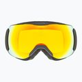 UVEX Downhill 2100 CV occhiali da sci nero opaco/specchio arancione giallo 2