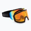 UVEX Evidnt Attract V + custodia nero opaco/specchio arcobaleno chiaro