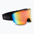 UVEX Evidnt Attract V + custodia nero opaco/specchio arcobaleno chiaro 2