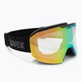 Maschera da sci UVEX Evidnt Attract V + custodia black matt/mirror green clear/yellow 2