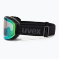 Maschera da sci UVEX Evidnt Attract V + custodia black matt/mirror green clear/yellow 5
