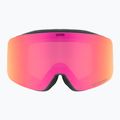 UVEX occhiali da sci per bambini Pwdr FM nero opaco/specchio rosa verde chiaro 2