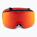 UVEX occhiali da sci per bambini Pwdr FM nero opaco/rosso specchiato arancione chiaro 2