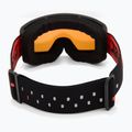 UVEX occhiali da sci per bambini Pwdr FM nero opaco/rosso specchiato arancione chiaro 3