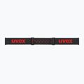 UVEX occhiali da sci per bambini Pwdr FM nero opaco/rosso specchiato arancione chiaro 4