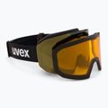 UVEX Evidnt Attract + custodia nero opaco/specchio cooper giallo chiaro