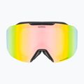 Occhiali da sci UVEX Evidntract S V + custodia nero opaco/specchio arcobaleno chiaro 7