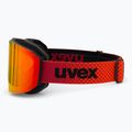 UVEX Evidnt Attract + custodia nero opaco/rosso specchiato arancione chiaro 5