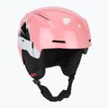 Casco da sci per bambini UVEX Viti Set + occhiali Speedy Pro rosa pinguino/lasergold lite