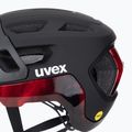 Casco da bici UVEX React MIPS nero/rosso opaco 8
