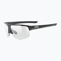 UVEX Axos Set nero opaco/argento specchiato/occhiali da sole trasparenti 2