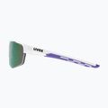 Occhiali da sole UVEX Axos Set bianco opaco/viola specchiata/chiaro 6