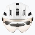 Casco da bici UVEX Stride Visor bianco opaco/litemirror argento 2