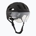Casco da bici UVEX Stride Visor nero opaco/litemirror argento