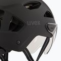 Casco da bici UVEX Stride Visor nero opaco/litemirror argento 8