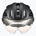 Casco da bici UVEX Stride Visor nero opaco/litemirror argento 2