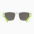 Occhiali da sole per bambini UVEX Rookie Jr white lime m./mirror green 2