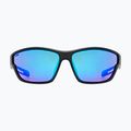 Occhiali da sole UVEX Sportstyle 806 nero opaco/blu specchiato 2