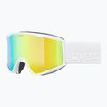 Maschera da sci UVEX Blast FM S2 white matt/mirror green