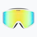 Maschera da sci UVEX Blast FM S2 white matt/mirror green 2