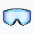 Maschera da sci UVEX Blast FM black matt/mirror blue 6