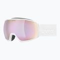 Maschera da sci UVEX Victorious FM S1 white matt/mirror rose