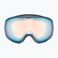 Maschera da sci UVEX Victorious FM dust blue matt/mirror sapphire 6
