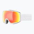 Maschera da sci UVEX Victorious S FM white matt/mirror orange 5