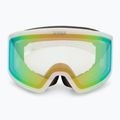Maschera da sci UVEX Provoqe V white matt/vario green mirror 2