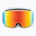 Maschera da sci per bambini UVEX Pwdr FM white matt/mirror rainbow/green/clear 2