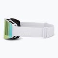 Maschera da sci per bambini UVEX Pwdr FM white matt/mirror rainbow/green/clear 4
