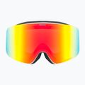 Maschera da sci per bambini UVEX Pwdr FM white matt/mirror rainbow/green/clear 2