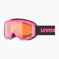Maschera da sci per bambini UVEX Speedy Nova Jr pink/laser gold