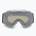 Maschera da sci UVEX Gravity FM white matt/mirror silver/green/clear 2