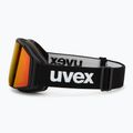 Maschera da sci UVEX Gravity FM black matt/mirror red/orange/clear 4