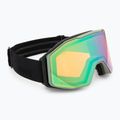 Maschera da sci UVEX Gravity FM oxide matt green/mirror opal/orange/clear