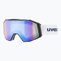 Maschera da sci UVEX Gravity FM S2 black matt/mirror blue
