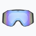 Maschera da sci UVEX Gravity FM S2 black matt/mirror blue 2