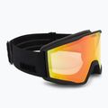 Maschera da sci Uvex Blast V black matt/vario rainbow mirror