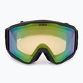 Maschera da sci Uvex Blast V black matt/vario green mirror 2